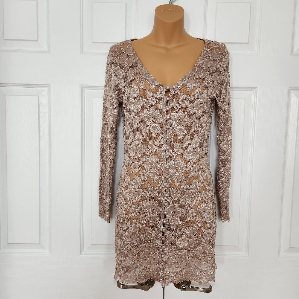 MICHI COLLECTION VINTAGE LACE CARDIGAN SIZE M